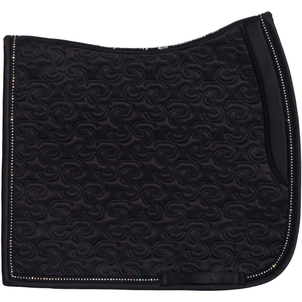 2025 PS of Sweden Crystal Satin Dressage Saddle Pad 1110-117-990 - Black